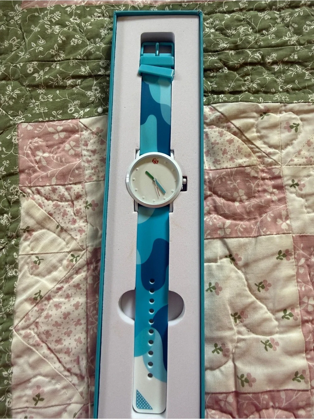 Chick fil a Blue Camouflage Silicone Strap Watch Ranch flavor